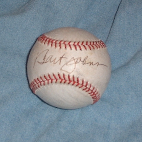 Bart Johnson signed baseball