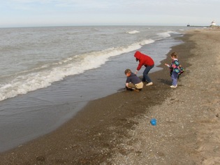 Toes in Lake Erie